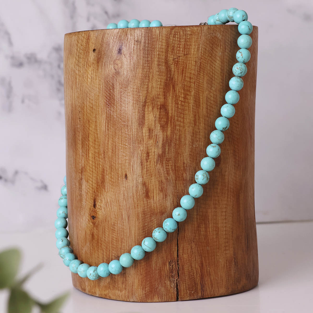 Firoza Beads Necklace 8mm (2)