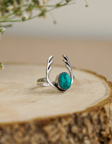 firoza dear antlers ring