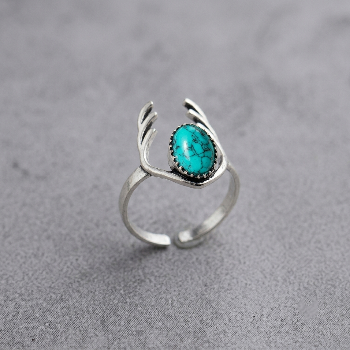 Firoza Dear Antlers Ring-Shubhanjali Store (4) firoza dear antlers ring