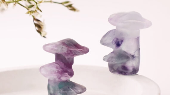 Fluorite Triple Mushroom