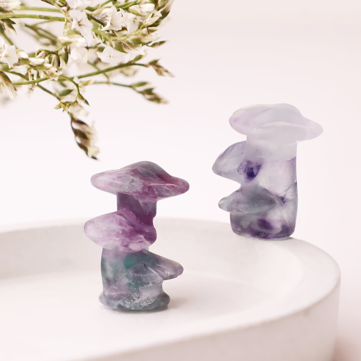Fluorite Triple Mushroom (1)