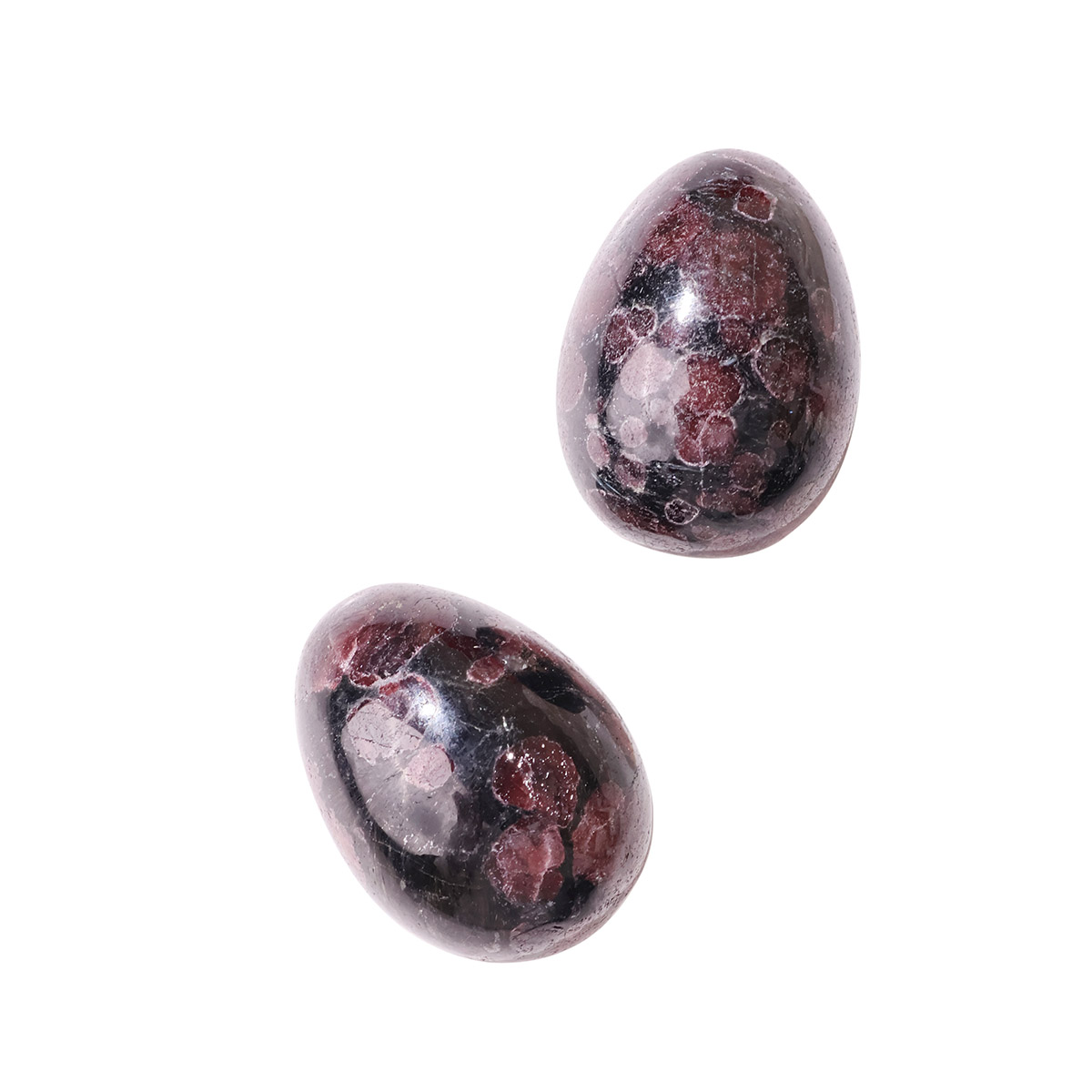 Garnet With Astrophyllite Egg (3)