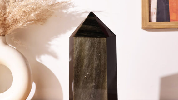 Golden Sheen Obsidian Pencil