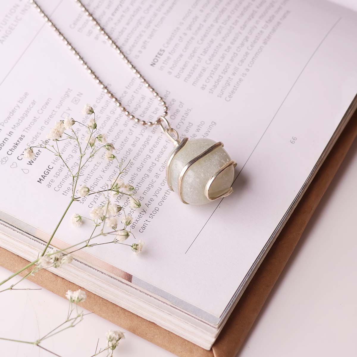 Green Aventurine Tumble Wire Pendant (5)