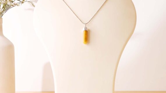 Yellow Aventurine Pencil Pendant