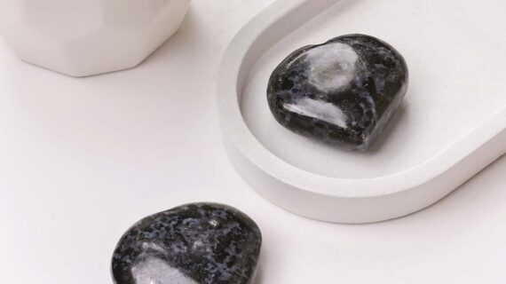 Indigo Gabbro Stone Heart