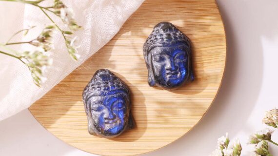 Labradorite Buddha Face