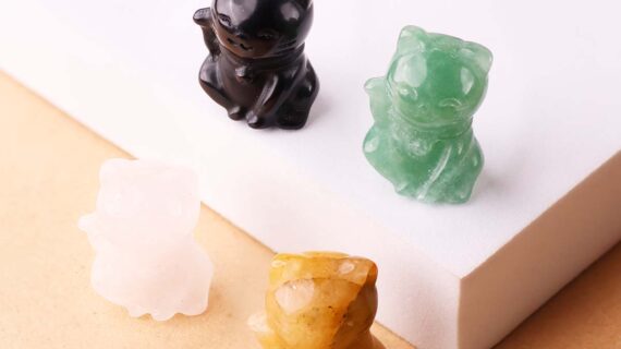 Mix Waving Lucky cat 1 Inch