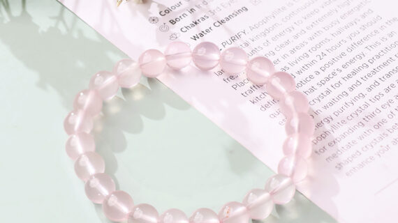 Mozambique Rose Quartz bracelet 8mm