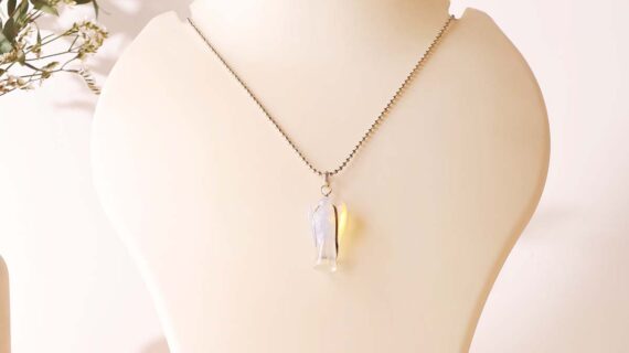Opalite Angel Pendant 1 inch