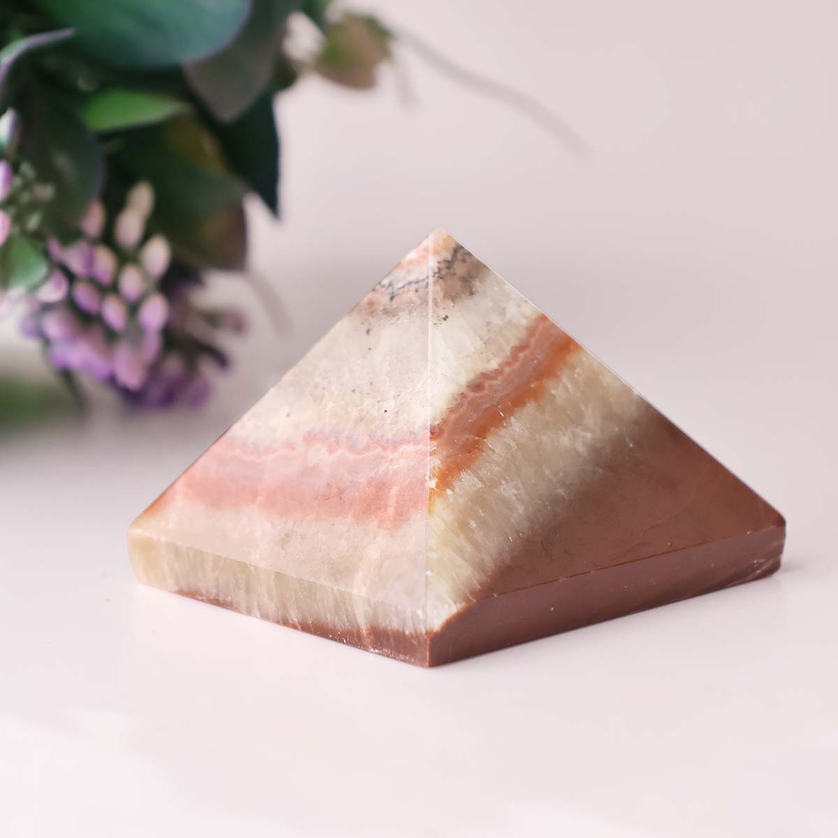 Pink Aragonite Pyramid (3)
