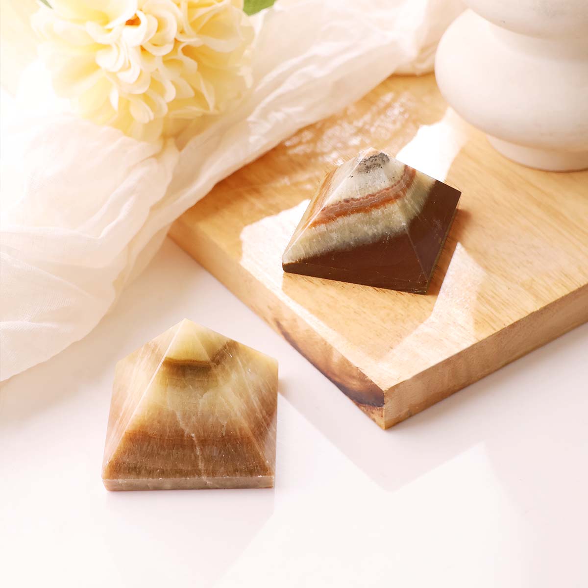 Pink Aragonite Pyramid (4)