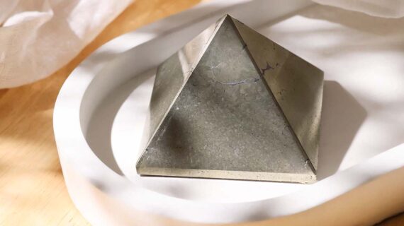 Pyrite Stone Pyramid