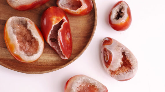 Red Carnelian Druzy Egg