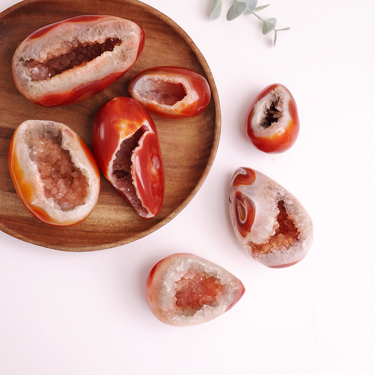 Red Carnelian Druzy Egg (4)