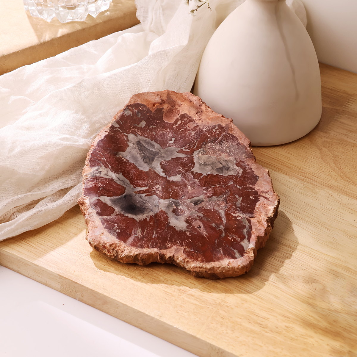 Red Petrified Wood Slab (1)