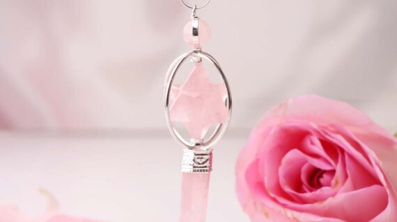 Rose Quartz Markaba Point Pendulum