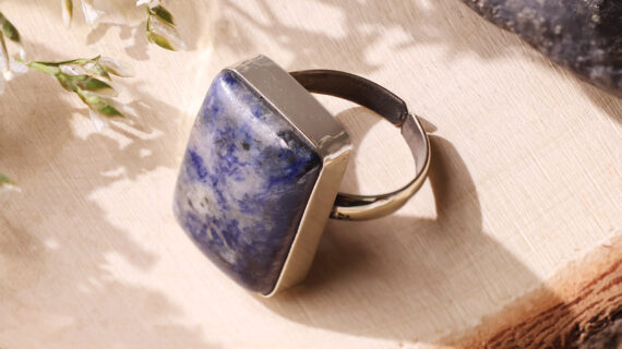 Sodalite Rectangle Ring