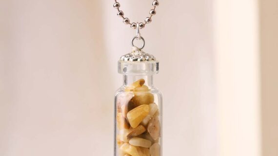 Yellow Aventurine Bottle Pendant