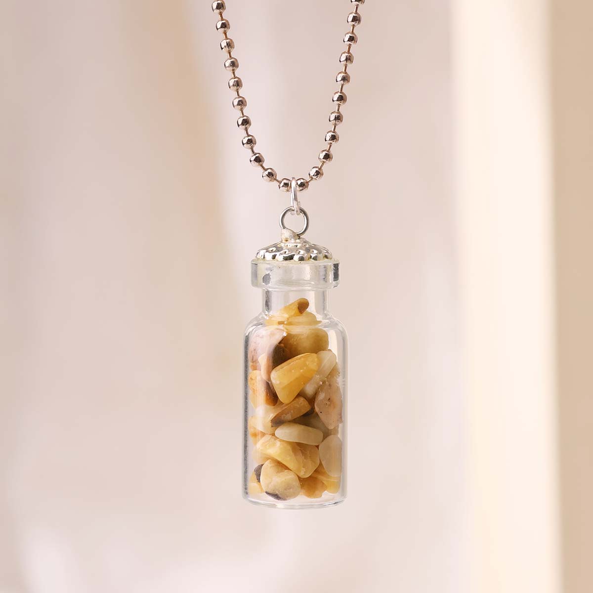 Yellow Aventurine Bottle Pendant (1)