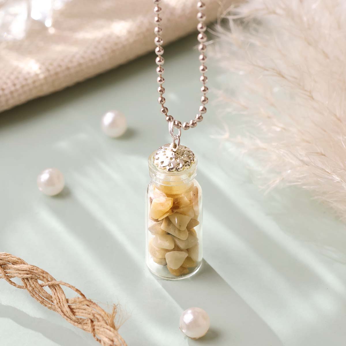 Yellow Aventurine Bottle Pendant (6)