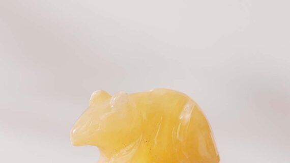 Yellow Calcite Mouse