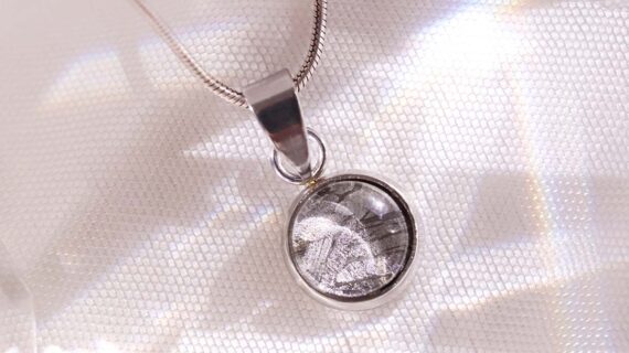 Aletai Iron Meteorite Round Pendant