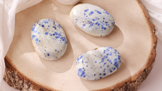 Dot Azurite Palm Stone