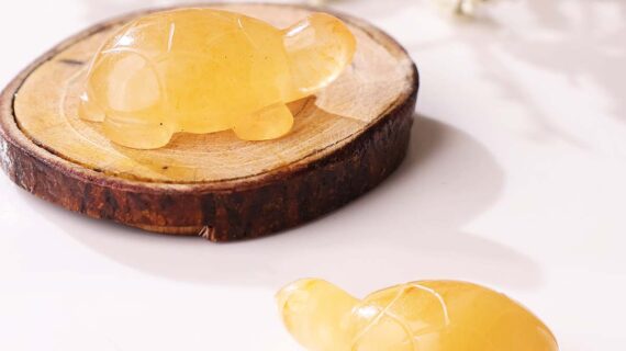 Golden Quartz Small Tortoise Plain