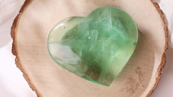 Green Fluorite Big Heart