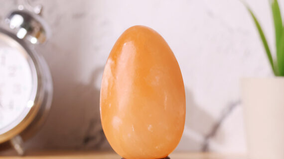 Orange Selenite Egg