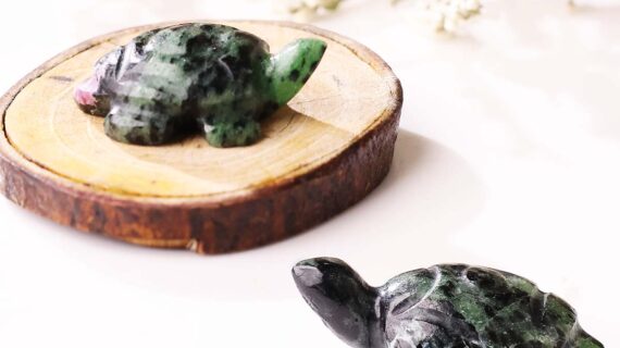 Ruby Zoisite Small Plain Tortoise