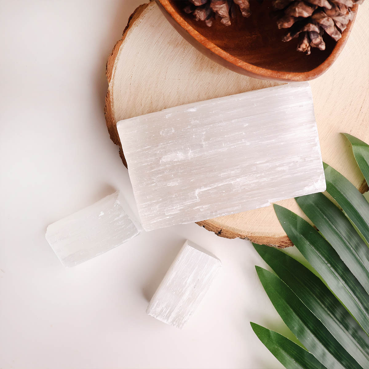 Selenite Raw Stone-shubhanjali Store (1) selenite raw stone