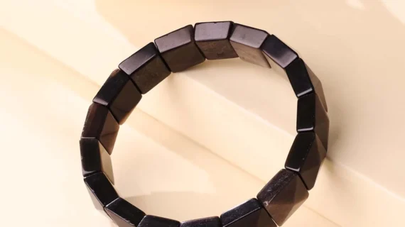 Silver Sheen Obsidian Bracelet