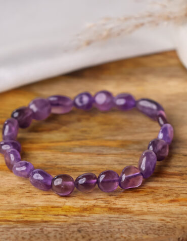 amethyst small tumble bracelet