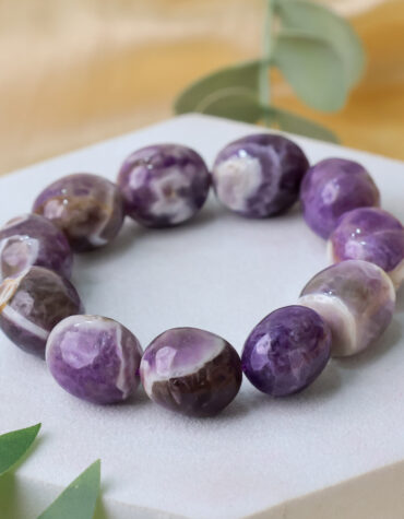 amethyst tumble bracelet
