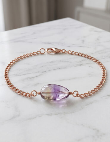 ametrine single tumble bracelet
