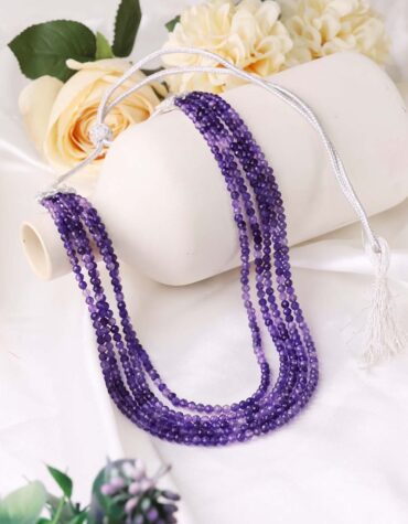 Amethyst 5 Layer Necklace-Shubhanjali Store