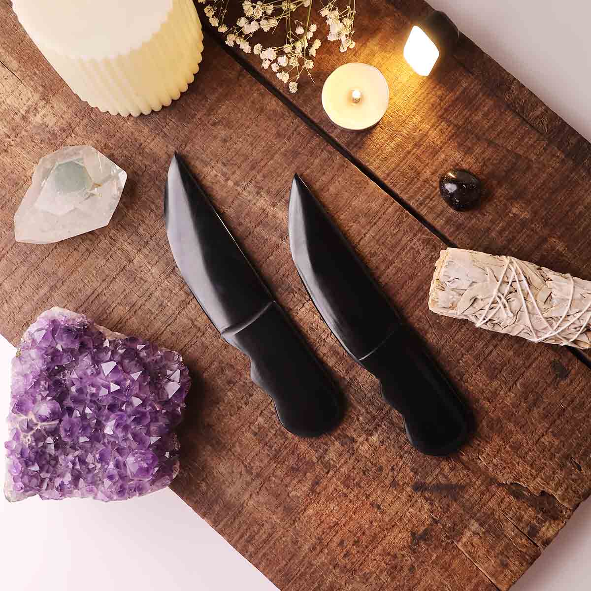 Black Agate Knife-Shubhanjali Store (1)