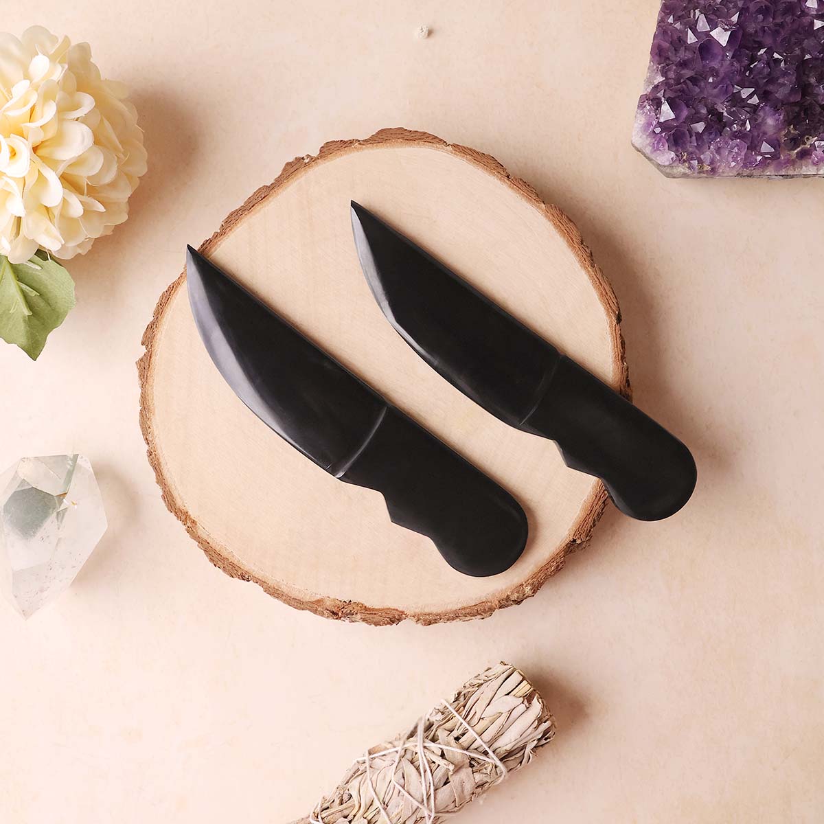 Black Agate Knife-Shubhanjali Store (2)