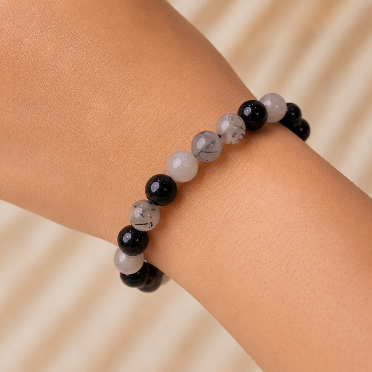 Black Rutile Bracelet H (3) black rutile bracelet 10mm