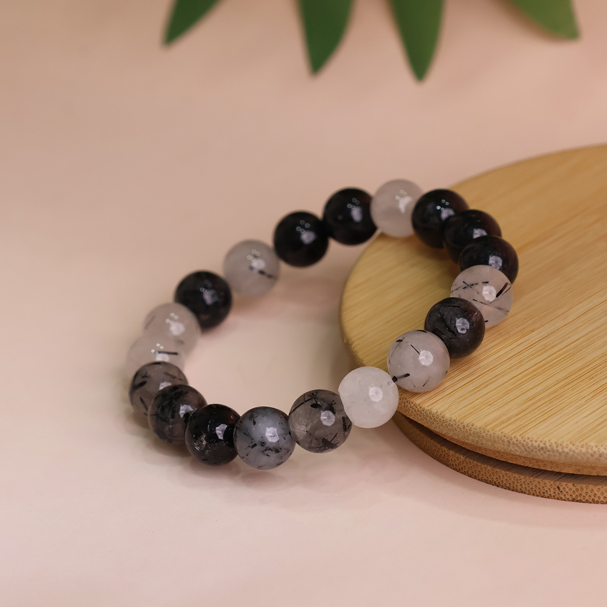 Black Rutile Bracelet H (4) black rutile bracelet 10mm