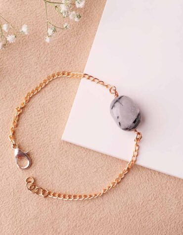 Black-Rutile-Single-Tumble-Bracelet-Shubhanjali-Store