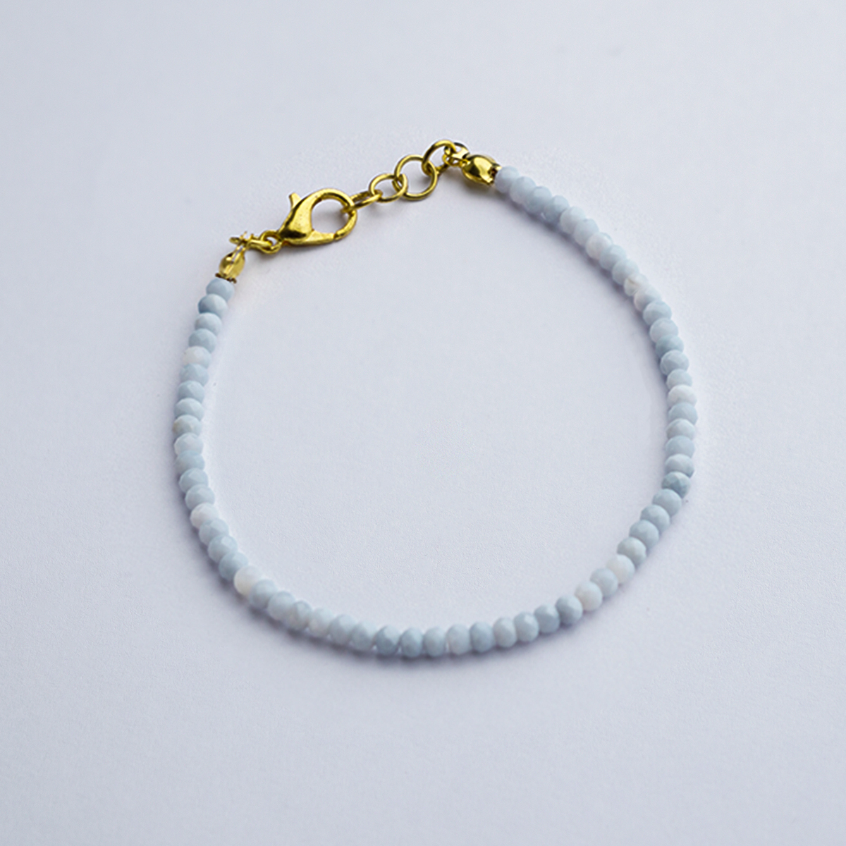 Blue Opal Faceted Bracelet-Shubhanjali Store (3) blue opal faceted bracelet 3mm