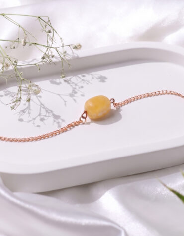 calcite single tumble bracelet