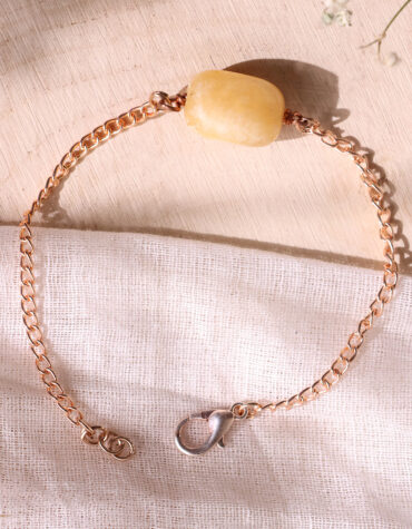 calcite single tumble bracelet