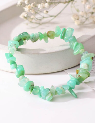 Chrysoprase-Chips-Beads-Bracelet-Shubhanjali-Store