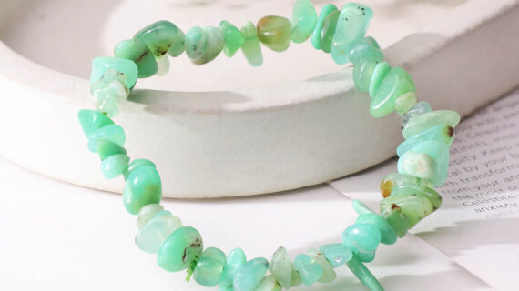 Chrysoprase Chips Beads Bracelet