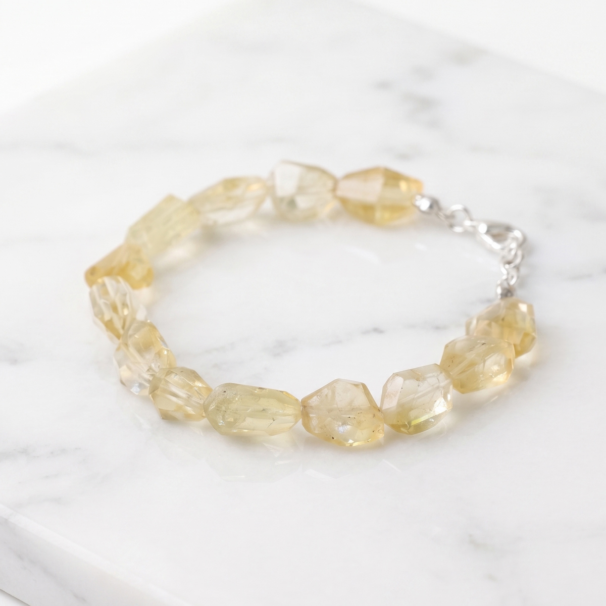 Citrine Faceted Tumble Bracelet-Shubhanjali Storee (1) citrine faceted tumble bracelet