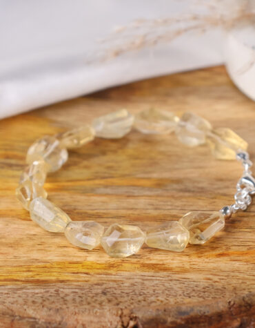 citrine faceted tumble bracelet